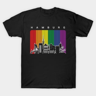 Hamburg LGBT Rainbow Flag T-Shirt